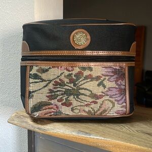 Vintage Aude Falbert Large Tapestry Toiletry Bag